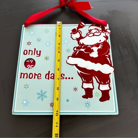 Target Mod Retro Santa Claus Countdown Spinner Calendar 25 Days Christmas Sign - Picture 15 of 15